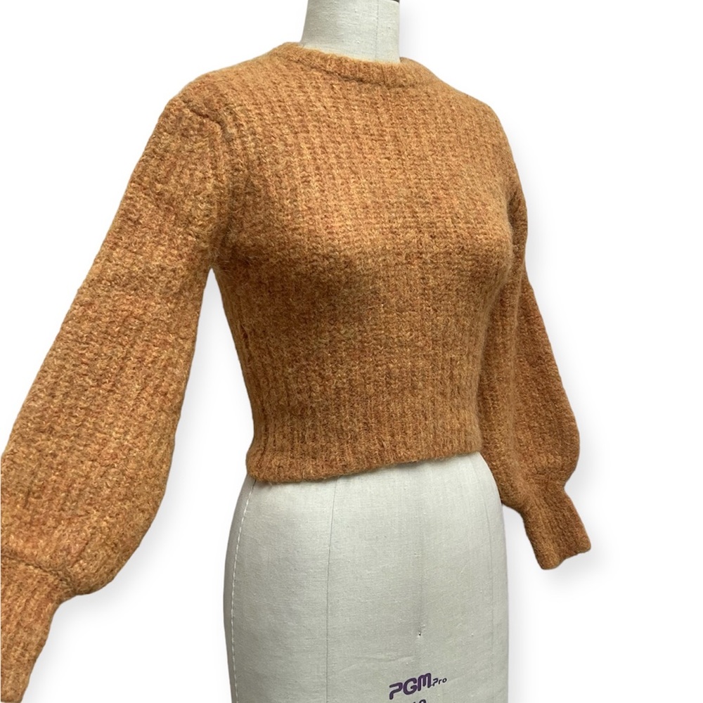Reformation Tatum Alpaca Wool-blend Mustard Sweater